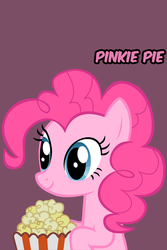 Size: 640x960 | Tagged: safe, pinkie pie, g4, iphone wallpaper, popcorn, text