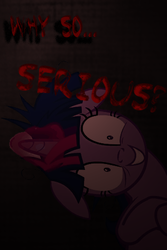 Size: 320x480 | Tagged: safe, twilight sparkle, g4, insanity, iphone wallpaper, text, why so serious?