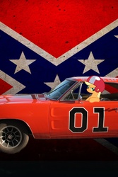 Size: 640x960 | Tagged: safe, applejack, g4, confederate flag, crossover, dodge charger, dukes of hazzard, iphone wallpaper, iphone4, photoshop