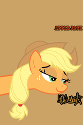 Size: 640x960 | Tagged: safe, applejack, g4, iphone wallpaper, text, trolling, you mad?