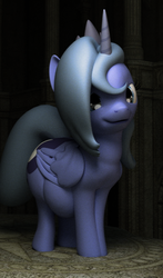 Size: 488x829 | Tagged: safe, artist:eggo81194, princess luna, pony, g4, 3d, chubby, cute, fat, female, solo, woona