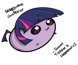 Size: 600x500 | Tagged: safe, twilight sparkle, g4, ask-derpyweas, chubbie, spanish