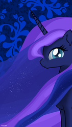 Size: 1280x2270 | Tagged: safe, artist:sludge888, princess luna, alicorn, pony, g4, female, iphone 5, iphone wallpaper, mare, solo