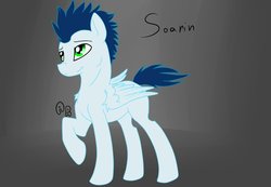 Size: 1024x709 | Tagged: safe, artist:rainbowaliona, soarin', pony, g4, male, solo