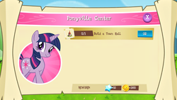 Size: 1023x576 | Tagged: safe, gameloft, screencap, twilight sparkle, g4, solo