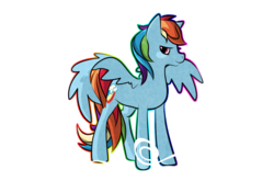 Size: 1366x900 | Tagged: safe, artist:pon-ee, rainbow dash, pony, g4, female, solo