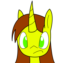 Size: 1500x1500 | Tagged: safe, artist:xj2010, oc, oc only, pony, unicorn, face, female, filly, frown, tough filly