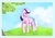 Size: 1500x1058 | Tagged: safe, artist:vampirelili, twilight, pony, unicorn, g1, bow, cloud, cloudy, female, grass, mare, solo, tail bow, tree