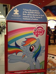 Size: 510x680 | Tagged: safe, rainbow dash, g4, ableism, autism, autism speaks, build-a-bear, exploitable meme, juxtaposition, juxtaposition win, photo, puzzle piece, the implications are horrible, unfortunate design, unfortunate implications