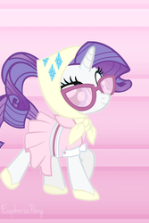 Size: 500x750 | Tagged: safe, artist:vivian reed, rarity, pony, g4, camping outfit, glasses, iphone wallpaper, solo