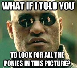 Size: 329x294 | Tagged: safe, applejack, pinkie pie, g4, barely pony related, game, meme, morpheus, obligatory ponies, the matrix, tiny, what if i told you
