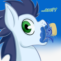 Size: 900x900 | Tagged: safe, artist:glasdale, soarin', g4, soarin-responde, spanish