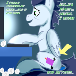 Size: 900x900 | Tagged: safe, artist:glasdale, soarin', g4, soarin-responde