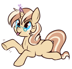Size: 322x308 | Tagged: safe, artist:lulubell, oc, oc only, oc:lulubell, pony, simple background, solo, white background