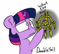 Size: 471x433 | Tagged: safe, artist:dambitail, twilight sparkle, g4, 30 minute art challenge, crossover, egyptian, millennium ring, yu-gi-oh!