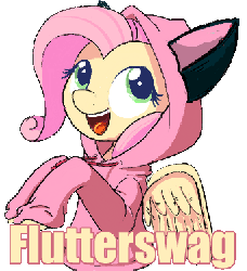 Size: 344x376 | Tagged: safe, fluttershy, cat, g4, animated, cat ears, cat hoodie, clothes, cute, dancing, female, fluttercat, hoodie, kitten, shyabetes, swag, two-frame gif