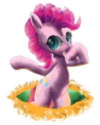 Size: 1424x1781 | Tagged: safe, artist:owlvortex, pinkie pie, earth pony, pony, g4, female, fourth wall, mare, simple background, solo, transparent background