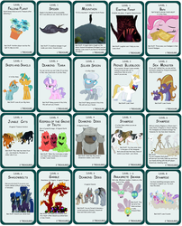 Size: 3864x4789 | Tagged: safe, artist:kdogfour, angel bunny, descent, diamond tiara, fido, garble, keepers of the grove of truth, nightshade, pinkie pie, prince blueblood, rover, silver spoon, snails, snips, spot, steven magnet, cow, diamond dog, dragon, earth pony, parasprite, pegasus, pony, unicorn, g4, ahuizotl's cats, bunny stampede, colt, comic sans, diamond dog guard, female, filly, foal, male, mare, munchkin, scary tree, shadowbolts, stallion, stampede, teenaged dragon, tree