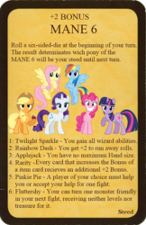 Size: 550x850 | Tagged: safe, artist:theorak, applejack, fluttershy, pinkie pie, rainbow dash, rarity, twilight sparkle, g4, mane six, munchkin