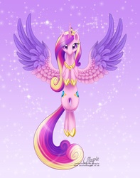 Size: 1080x1368 | Tagged: dead source, safe, artist:laurenmagpie, princess cadance, alicorn, pony, g4, female, mare, solo