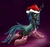 Size: 1200x1126 | Tagged: safe, artist:mrs1989, queen chrysalis, g4, clothes, hat, santa hat, socks