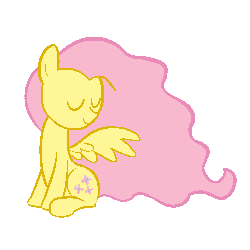 Size: 500x500 | Tagged: safe, artist:ake-xanchez, fluttershy, g4, alternate hairstyle, animated, female
