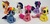 Size: 3522x1687 | Tagged: safe, artist:madponyscientist, applejack, fluttershy, pinkie pie, rainbow dash, rarity, twilight sparkle, g4, sculpture