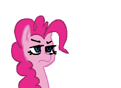 Size: 550x400 | Tagged: safe, artist:xieril, pinkie pie, oc, oc:anon, human, g4, animated, duo, lidded eyes, pinkie pie is not amused, serious, unamused, watergun