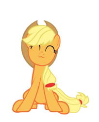 Size: 4545x5578 | Tagged: safe, artist:sofunnyguy, applejack, g4, :3, absurd resolution, simple background, transparent background, vector