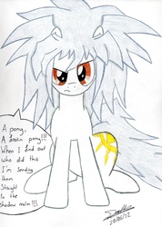 Size: 2352x3312 | Tagged: safe, artist:fox-kai, florence, ponified, ryo bakura, yami bakura, yu-gi-oh!