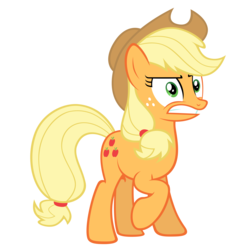 Size: 5000x5000 | Tagged: safe, artist:austiniousi, applejack, earth pony, pony, g4, absurd resolution, female, gritted teeth, mare, raised hoof, simple background, solo, teeth, transparent background, vector