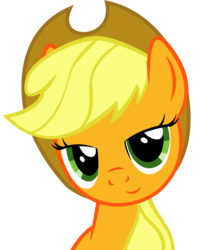 Size: 10370x12694 | Tagged: safe, artist:slyfoxcl, applejack, g4, absurd resolution, bedroom eyes, simple background, transparent background, vector