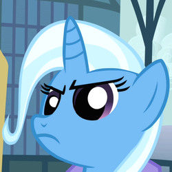 Size: 720x720 | Tagged: safe, screencap, trixie, pony, g4, derp, female, reaction image, solo