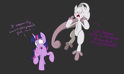 Size: 1250x750 | Tagged: safe, artist:dutchgirl626, artist:rosieu, twilight sparkle, alicorn, mewtwo, pony, g4, alicorn drama, crossover, mega evolution, mega mewtwo y, pokémon, pokémon x and y, twilight sparkle (alicorn)