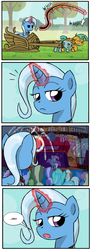 Size: 700x1933 | Tagged: safe, screencap, snails, snips, trixie, boast busters, g4, my little pony: friendship is magic, exploitable meme, meh, meme, self ponidox, unimpressed trixie meme