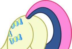 Size: 4346x3000 | Tagged: safe, artist:deadparrot22, artist:mickeymonster, bon bon, sweetie drops, earth pony, pony, g4, bon butt, butt, butt only, female, mare, plot, simple background, solo, transparent background, vector