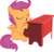 Size: 4056x3911 | Tagged: safe, artist:deadparrot22, scootaloo, pony, g4, the show stoppers, eyes closed, female, musical instrument, piano, simple background, solo, transparent background, vector