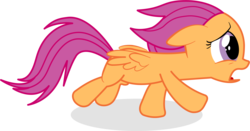 Size: 5913x3109 | Tagged: safe, artist:pinkiepizzles, scootaloo, g4, simple background, transparent background, vector