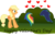 Size: 2055x1383 | Tagged: safe, artist:madzik0107, applejack, rainbow dash, soarin', earth pony, pony, g4, bush, female, heart, holiday, implied sex, male, mare, ship:soarindash, shipping, straight, tail sticking out, valentine, valentine's day