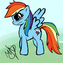 Size: 1024x1024 | Tagged: dead source, safe, artist:pedoren, rainbow dash, pony, g4, crying, female, solo