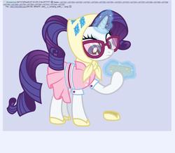 Size: 1280x1114 | Tagged: safe, rarity, pony, g4, /mlp/, camping outfit, dubs, sextuples, solo