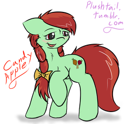 Size: 1200x1200 | Tagged: safe, artist:plushtail, candy apples, pony, g4, 30 minute art challenge, apple family member, solo