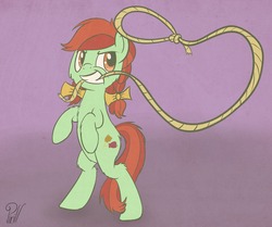 Size: 1280x1071 | Tagged: safe, artist:pirill, candy apples, pony, g4, 30 minute art challenge, apple family member, lasso, solo