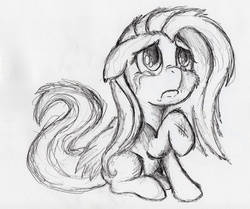 Size: 2716x2268 | Tagged: safe, artist:otto720, fluttershy, g4, crying, injured, sad