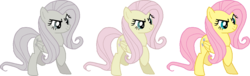Size: 1122x342 | Tagged: safe, artist:stinkek, fluttershy, pegasus, pony, g4, the return of harmony, discorded, female, flutterbitch, mare, simple background, stomping, transparent background