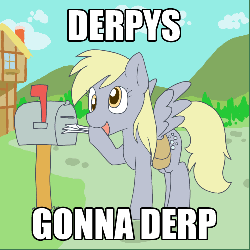 Size: 502x502 | Tagged: safe, artist:ajin, edit, derpy hooves, pegasus, pony, g4, animated, cute, female, frame by frame, image macro, letter, mail, mailbag, mailbox, mailpony, mare