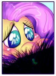 Size: 4374x5938 | Tagged: safe, artist:gemwist, fluttershy, caterpillar, insect, g4, absurd resolution, animal, size difference