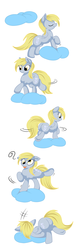 Size: 989x3039 | Tagged: safe, artist:joey darkmeat, artist:pastelflakes, derpy hooves, pegasus, pony, g4, cloud, comic, female, mare