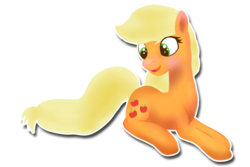 Size: 3000x2000 | Tagged: safe, artist:pastelflakes, applejack, pony, g4, female, missing accessory, palindrome get, simple background, solo, transparent background