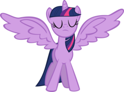 Size: 7000x5244 | Tagged: safe, artist:nero-narmeril, twilight sparkle, alicorn, pony, g4, magical mystery cure, absurd resolution, simple background, transparent background, twilight sparkle (alicorn), vector